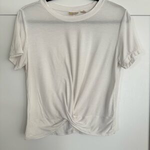 Zella white cropped tshirt